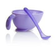 Nuby 67687 Kase ve Kaşık Seti Mor