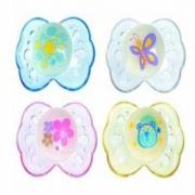 Bebedor Orta Boy Siperli Fosforlu Kapaklı Emzik 3+Ay No:2