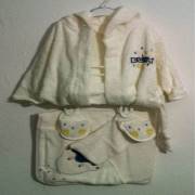 Mini Damla 41284 Ördekli Bornoz Set