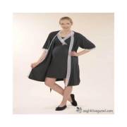 Chezmam 4709 Dantelli Viskon / Koton Sabahlık - Füme