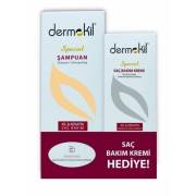 Dermokil Kil Keratin Kepeğe Karşı Şampuan 500 ml-Saç Kremi Hediye