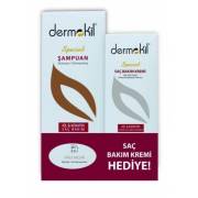 Dermokil Kil Keratin Yağlı Saçlar için Şampuan 500 ml-Saç Kremi Hediye