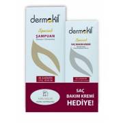 Dermokil Kil Keratin Kuru Saçlar için Şampuan 500 ml-Saç Kremi Hediye