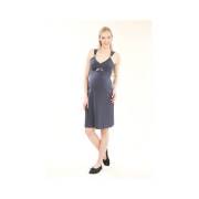 Chezmam 4575 Emzirme Kapri Gecelik / Koyu Füme / L