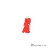 Chezmam 4707 Dantelli Uzun Kollu Emzirme Gecelik / Kırmızı / S