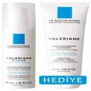 La Roche-Posay Toleriane Fluid Cilt Bakım Kremi 40ml /La Roche-Posay Toleriane Mousse Arındırıcı Temizleme Kremi Hediye !