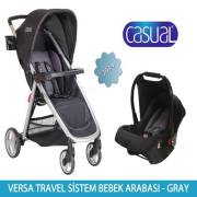 Casual Smart Travel Sistem Bebek Arabası - Siyah (Black)