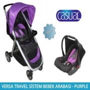 Casual Versa Travel Sistem Bebek Arabası - Purple (Mor)