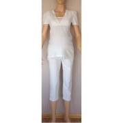 Chezmam 4737 Emzirme Dantelli Kapri / Buz Mavisi / L