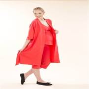 Chezmam 4569 Renkli Pamuk Sabahlık / Yeşil  / ST (Standart)