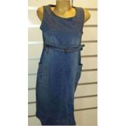 Hell Klar Kemerli Cepli Kot Elbise 40 Beden