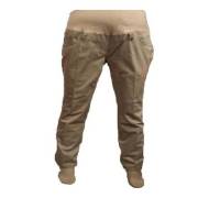 Hell Klar Pamuk Saten Dar Paça Pantolon Ekru