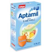Aptamil Sütlü 5 Meyveli Tahıl Bazlı Kaşık Maması  250 g 6-36 Ay