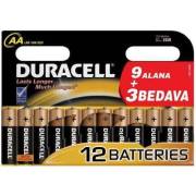 Duracell 9 Alana 3 Bedava Alkaline AA Pil 1,5 V