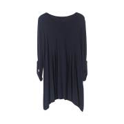 Hell Klar Uzun Kol Apoletli Hamile Tunik Mavi 38 Beden