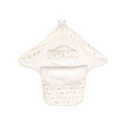 Sevi Bebe Desenli Velboa Bel Koruyuculu Battaniye - Krem