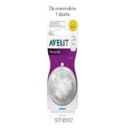 Philips Avent Natural Silikon Biberon Emziği 2li 0+ Ay -SCF 651/27