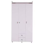 Babyhope 743-15  Üç Kapılı Gardırop - Beyaz İnci