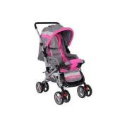 Babyhope 603-01 Tam Yatabilen Bebek Arabası - Pembe Gri