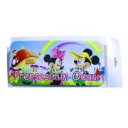 İlkim Kapı Yazısı - Prensesimin Odası - Mickey ve Minnie