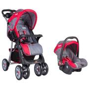 KANZ KZ-4007 München Travel Sistem Bebek Arabası Kırmızı - Gri