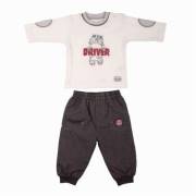 Minipan 1447 Racing Ekose Pantolon Takım 6-9 Ay