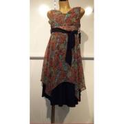 Hell Klar Şifon Desen Elbise 40 Beden