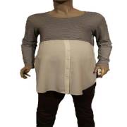 Hell Klar Kol Apolet Kombinli Gömlek Ekru 38 Beden