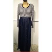 Hell Klar Çizgili Kombinli Tsd Elbise 44 Beden