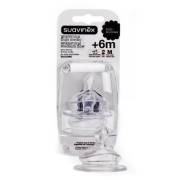 Suavinex Geniş Ağız Silikon Ortodontik Biberon Emziği 2