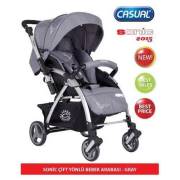 Casual Sonic Çift Yönlü Bebek Arabası- Gri