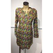 Hell Klar Boya Desen Uzun Kol Tunik 44 Beden