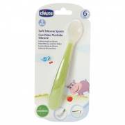 Chicco Yumuşak Silikon Kaşık 6m+ - Yeşil