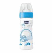 Chicco Silikon Emzikli Akış Ayarlı PP Biberon 250 ml - 2 Ay+