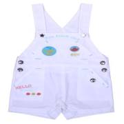 Bebepan Fish Şort Salopet Beyaz 9-12 Ay