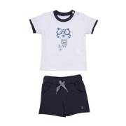 Bebepan Sweet Şort Tshirt Tk Beyaz/Lacivert 3-6 Ay