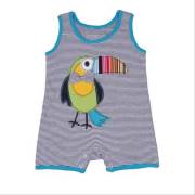 Bebepan Birds Kolsuz Kısa Tulum Orjinal Renk 3-6 Ay