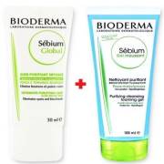 Bioderma Sebium Global 30 ml + Bioderma Sebium Foaming Gel 100 ml Hediye