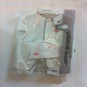 Chocobaby Çiçek Desenli Jakarlı Tulum 1-3 Ay Krem