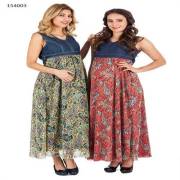 Hell Klar Şifon Komb. Elbise 44 Beden Mint