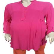 Hell Klar V Yaka Tunik 40 Beden Fuşya