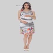 Hell Klar Dizüstü Çizgili Elbise 42 Beden Lacivert