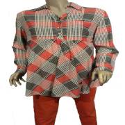 Hell Klar Kare Desen Tunik 42 Beden Kırmızı