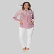 Hell Klar Çift Cep Ekose Komb. Gömlek 42 Beden Lila