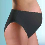 Chezmam 1141 Dantel Lastik Hamile Külot - Siyah / 2