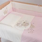 Miray Bebe 9267 Lolybon Dreams Yan Korumalı Uyku Seti - Pembe 60*120