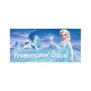 İlkim Kapı Yazısı - Prensesimin Odası - Mavi Frozen