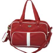 Ats Lüx Sd Deri Çanta Kırmızı Beyaz