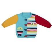 Bebepan 1707 Mr.Fish Triko Hırka Orjinal Renk 3-6 Ay