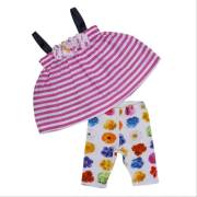 Bebepan 8577 Colors Bluz Tayt Takım Fuşya/Beyaz/Emprime 12-18 Ay